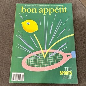 Bon Appetit Magazine - August 2024 - The Sports Issue - NEVER READ! home cooking